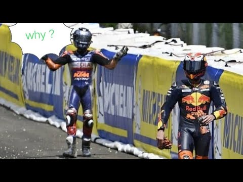 Crash Miguel Oliveira ANGRY !!! Austrian GP