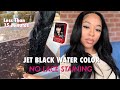 HOW TO DYE WIG JET BLACK USING BOX HAIR DYE IN 15 MINUTES | No Lace Stains | Water Color Method