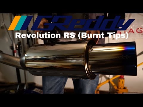 Greddy Revolution RS Single Exit Exhaust(Burnt Tip) For The Toyota GT86/FRS/BRZ
