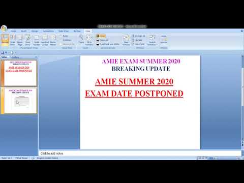 AMIE SUMMER 2020 EXAM LATEST UPDATE