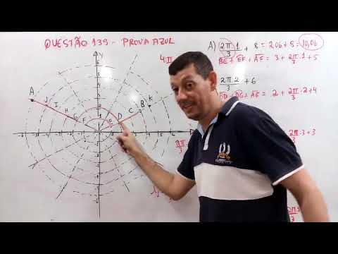 ENEM 2018  - QUESTÃO 139 MATEMATICA DETALHADAMENTE RESOLVIDA -  ARCOS DE CIRCUNFERÊNCIA - PROVA AZUL
