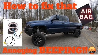 How to replace clock spring on 94-02 Dodge Ram. Fix annoying airbag beeping!