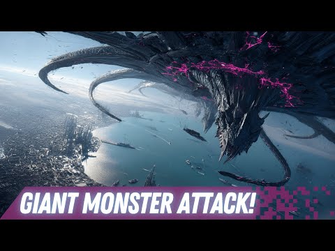 GIANT MONSTER ATTACK! Humanity Fights Back | Epic AI Sci-Fi Battle
