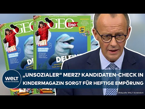 GEOLINO: "Unsozialer" Merz und netter Habeck? Empörung über Kanzlerkandidaten-Check in Kindermagazin