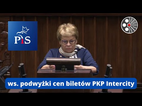 Ewa Szymańska pyta o likwidację linii i podwyżki PKP Intercity