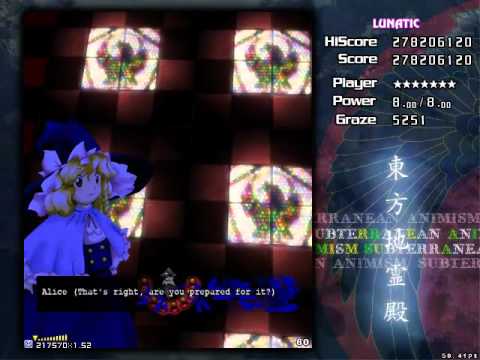 Touhou 11: Subterranean Animism - Marisa A - Perfect - Lunatic