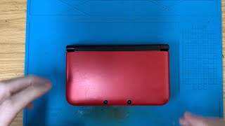 Red 3DS XL   Mid Frame  / Hinge Replace & Luma Installation