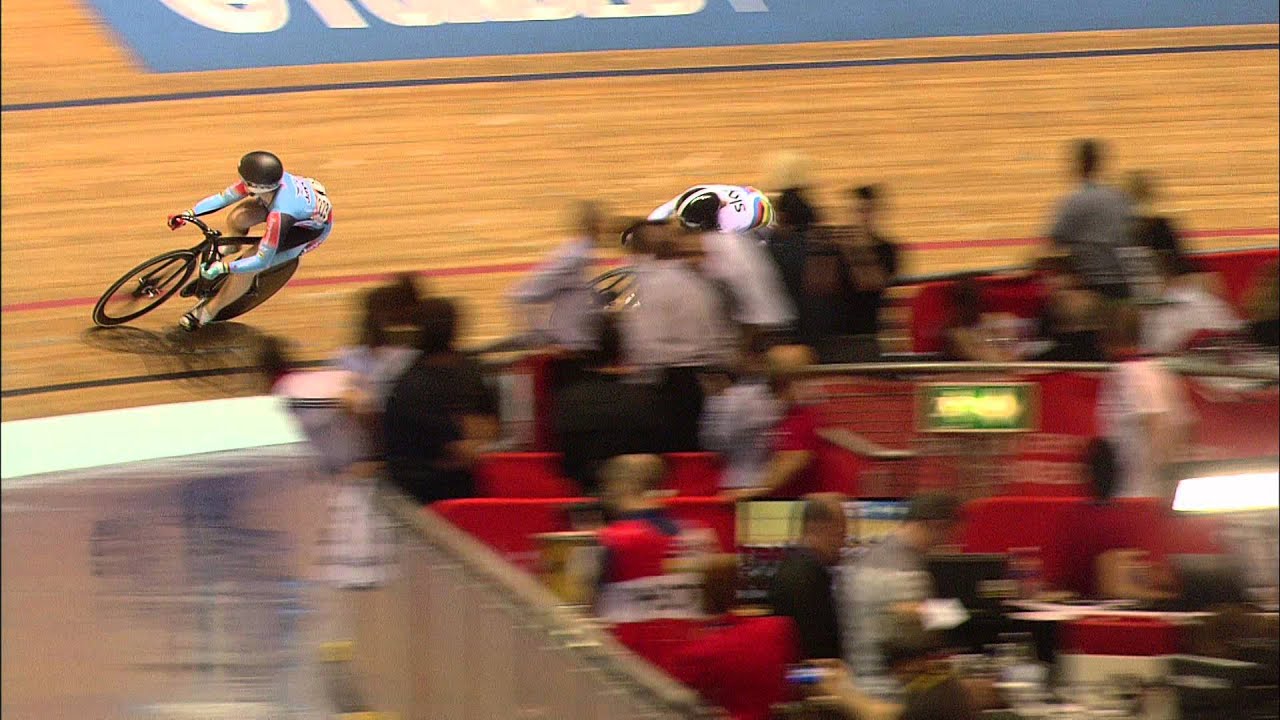 Women's Sprint Bronze Final Race 2 - Becky James vs Anna Meares - YouTube