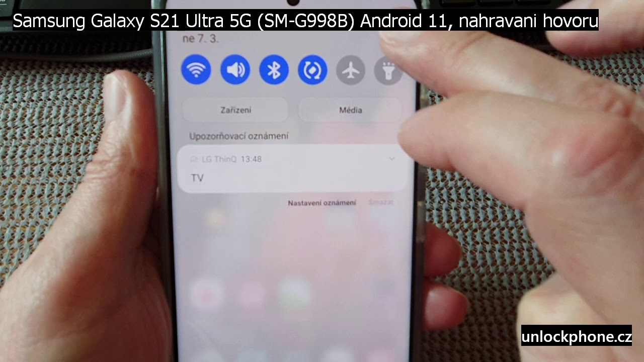 Samsung Galaxy S21 Ultra 5G (SM-G998B) nahravani hovoru (Samsung call recording)