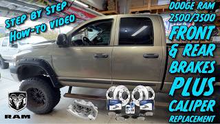 Dodge Ram 2500/3500 Front & Rear Brake Pads, Rotors, And Caliper Replacement How-To