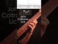 John Coltrane's Satellite Lick - Jazz Guitar Lick