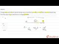 Charges 4Q, q and Q and placed along x-axis at positions `x=0,x=t//2` and `x=1`,