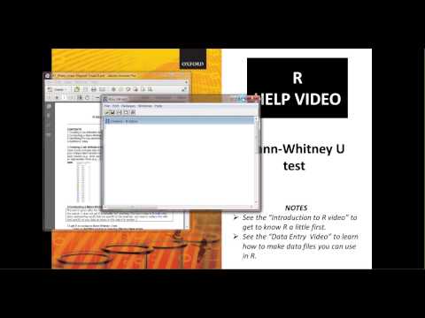 Mann-Whitney U test in R