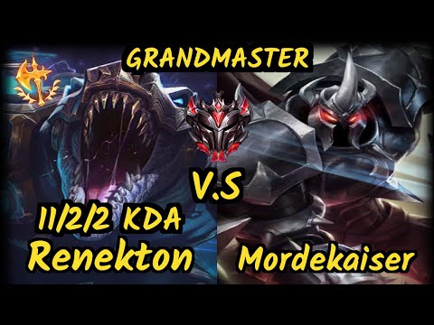 RDP Nyu (RENEKTON) vs MORDEKAISER - 11/2/2 KDA TOP GAMEPLAY - BR Ranked GRANDMASTER v9.6
