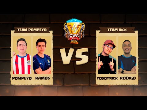 POMPEYO Y SERGIORAMOS VS YOSOYRICK Y KODIGO | #CWACUP3 LOS MEJORES JUGADORES DEL MUNDO