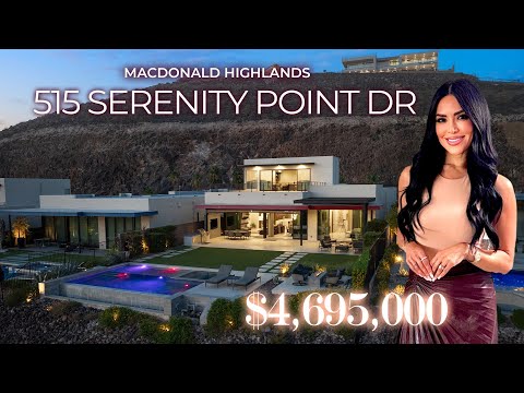 515 Serenity Point Dr. $4,695,000 Christopher Homes, Vu Estates, Macdonald Highlands, Luxury Homes