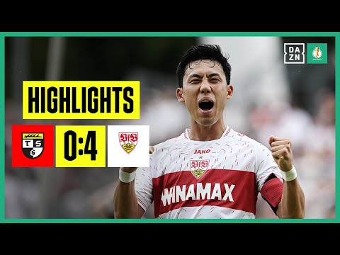 Traumtor, Nübel-Debüt, klarer VfB-Sieg: TSG Balingen - VfB Stuttgart 0:4 | DFB-Pokal | DAZN