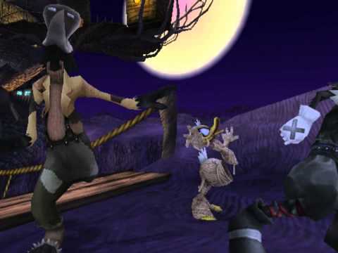 Kingdom Hearts, English cutscene: 149 - Oogie's Manor Possessed - HD 720p