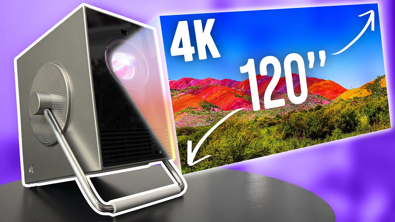 Até 4K 120 polegadas! Projetor a laser LG CineBeam é lindo, leve e portátil