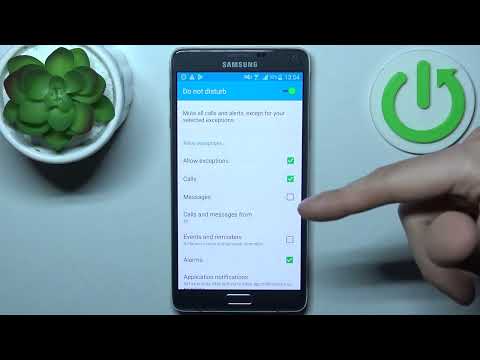 How to enable Do Not Disturb mode on SAMSUNG Galaxy Note 4 / DND mode on SAMSUNG Galaxy Note 4