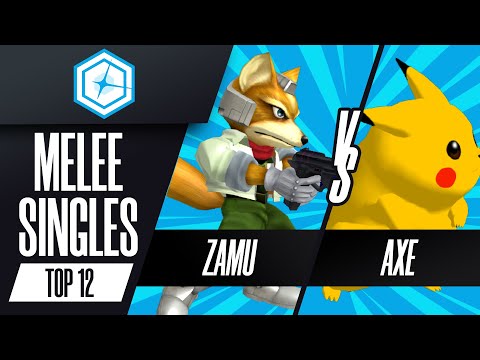 Zamu (Fox) vs Axe (Pikachu) - Melee Singles Top 12 - Shine 2023