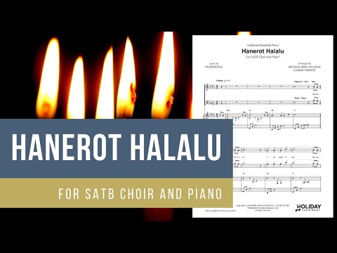 Hanerot Halalu (SATB Choir and Piano) Michael Berg Raunick / Arr. Garrett Breeze (Sheet Music Video)