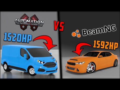 Can I Build A Better Drag Car?? - Automation VS BeamNG