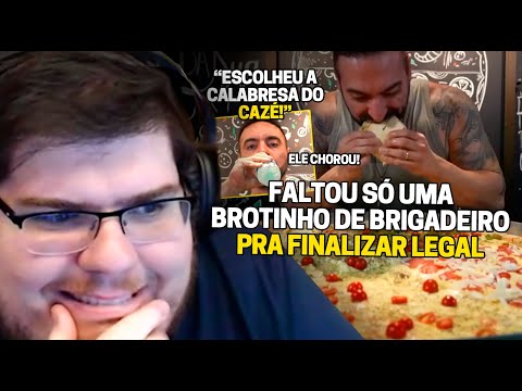 CASIMIRO REAGE: CORBUCCI COME A MAIOR PIZZA DE GOIÂNIA! ARREGOU? (5.5KG e 80CM) | Cortes do Casimito