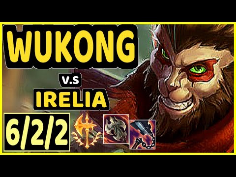 WUKONG vs IRELIA - 6/2/2 KDA TOP GAMEPLAY - EUW Ranked MASTER