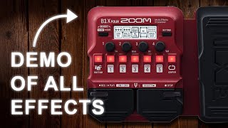 Video thumbnail for ZOOM B1X Four Demo of all Bass Effects // Showcase by JAKUMEISTER