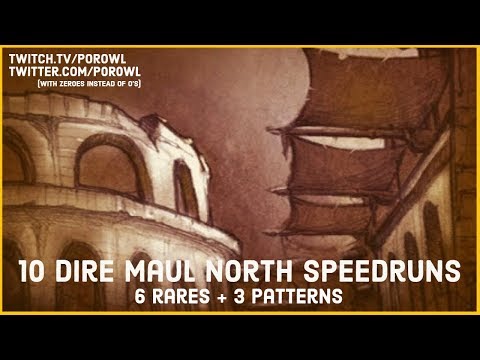 WoW Gold Farm | 10 Dire Maul North Speed Runs | (45m 48s) | 6 Rares + 3 Patterns! | 150,000g!