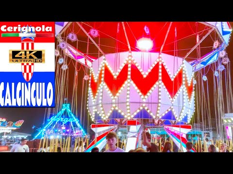 CALCINCULO Giostre Cerignola 2023 🇮🇹 Lunapark 4K