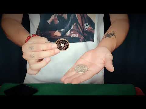Hopping Half (Morgan Dollar and Chinese Palace Coin) by Oliver Magic
