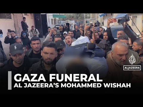 Funeral held for Al Jazeera’s Wishah killed in Israeli strike in Gaza