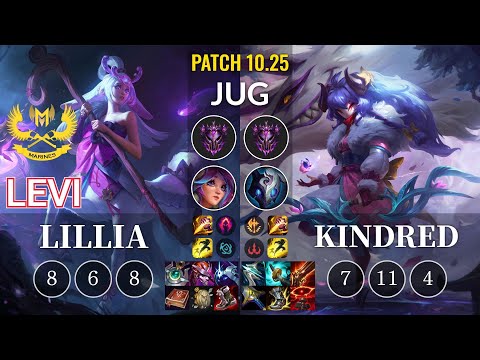 GAM Levi Lillia vs Kindred Jungle - KR Patch 10.25