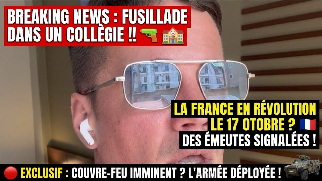 Une Fusillade dans un collège en France 🇫🇷 à Aubagne / La France va être en Alerte 🚨 