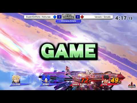 Pls Invade - SuperGirlKels/Ashuraa [Blue] vs. Venom/Smokk [Red] - Winners Finals