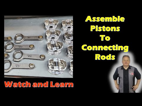 Engine Building Tips - Assembling Pistons to Rods with Spiral Locks 440 MOPAR 518 Stroker