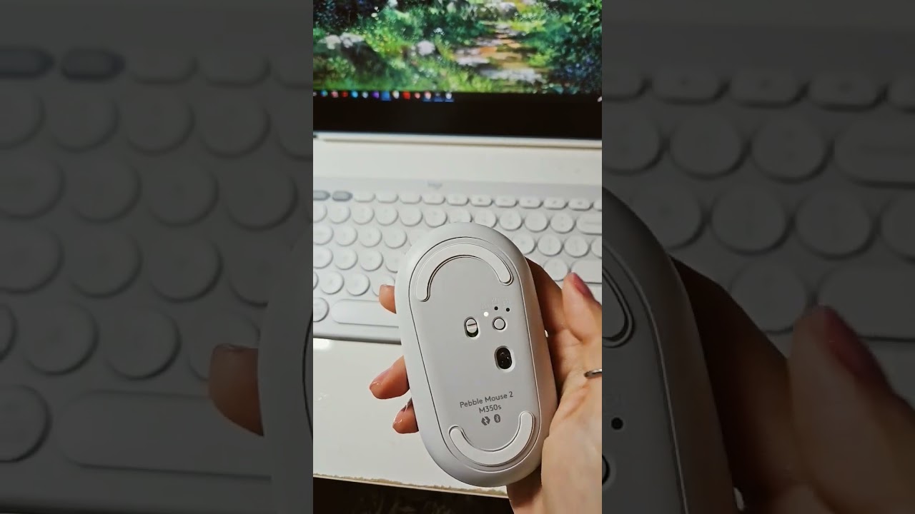 Unboxing the Logitech Pebble 2 Combo k380s m350s in white #unboxingvideo #logitech #keyboard #asmr