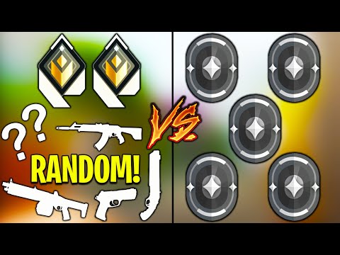Valorant: 2 Radiant VS 5 Iron Players, BUT Radiant use RANDOM WEAPONS!
