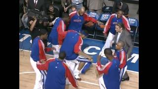 Just a little Pistons-Hornets pre-game dance battle (ft. Sheed)