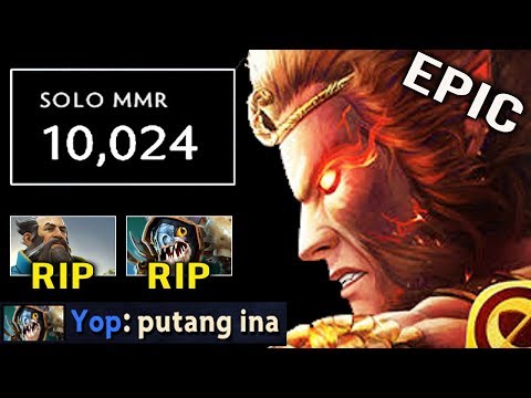 NEW WORLD YOUNGEST 10.000 MMR Mid Monkey King Destroy Kunkka Top 1 SEA Dota 2
