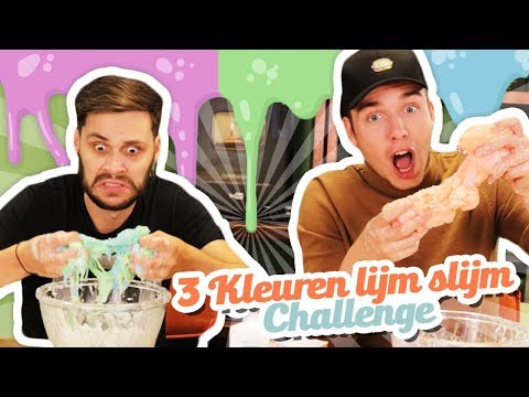 3 KLEUREN LIJM SLIJM CHALLENGE!