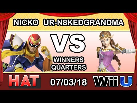 HAT 28 - FAD | Nicko (Falcon) Vs. Ur-n8kedgrandma (Zelda) Winners Quarters - Smash 4