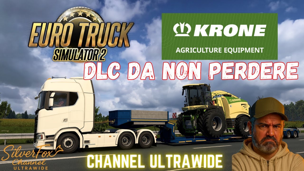 EURO TRUCK SIMULATOR 2 NUOVO DLC KRONE [ENG - ITA] GAMEPLAY ITA PC - ULTRAWIDE 21:9 4K