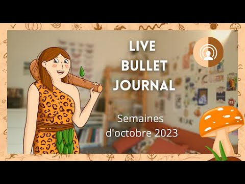 LIVE BULLET JOURNAL | semaines d'octobre | Lancement du calendrier de l'avent 2023