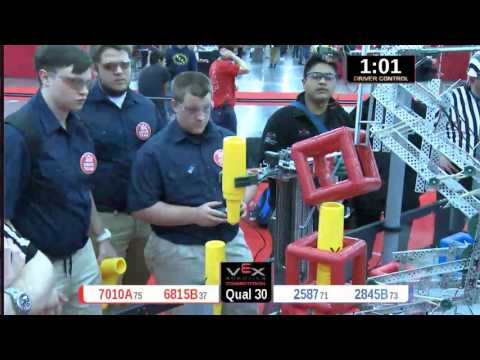 2015 VRC Engr Q30 - 7010A 6815B vs 2587 2845B - 50 to 76 - VEX Worlds 2015 - Engineering Division