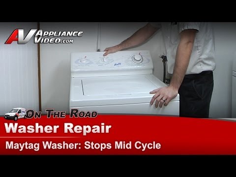 Maytag Washer Repair - Stops Mid Cycle - Lid Switch