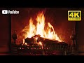 YouTube S Ultra Cozy 4K Burning Fireplace W Warm Crackling Sounds 3 Hours
