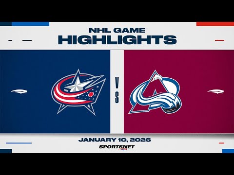 NHL Highlights | Blue Jackets vs. Avalanche - January 10, 2026